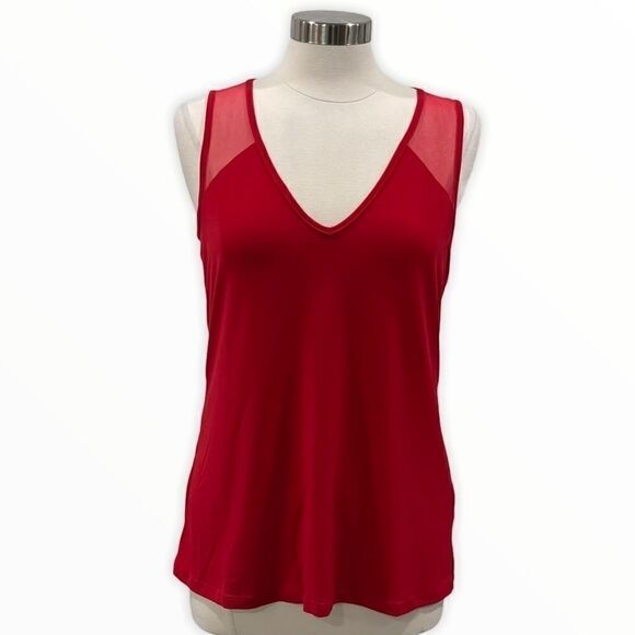 INC International Concepts Illusion-Inset Top - Picture 2 of 14